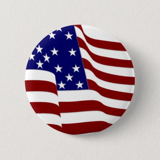 Flagge der Vereinigten Staaten Button (Vorderseite)