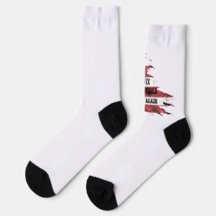 Flagge der Vereinigten Staaten.Donald Trump. Socken