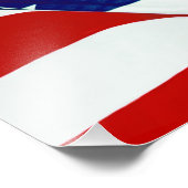 Flagge der Vereinigten Staaten Fotodruck (Ecke)