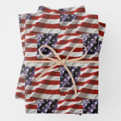 Flagge der Vereinigten Staaten Geschenkpapier Set (Beispiel)