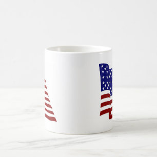 Flagge der Vereinigten Staaten Kaffeetasse