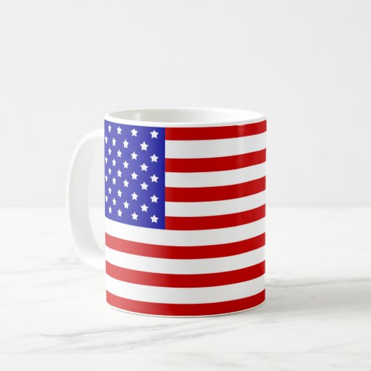 Flagge der Vereinigten Staaten Kaffeetasse (Vorderseite Links)
