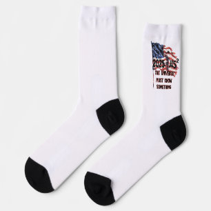 Flagge der Vereinigten Staaten. Präsident Donald T Socken