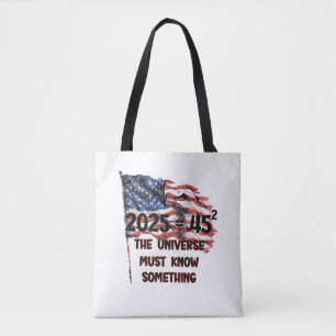 Flagge der Vereinigten Staaten. Präsident Donald T Tasche