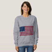Flagge der Vereinigten Staaten Sweatshirt (Vorne ganz)