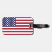 Flagge der Vereinigten Staaten - US-amerikanische  Gepäckanhänger (Rückseite horizontal)