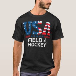 Flagge der Vereinigten Staaten USA Feldhockey Team T-Shirt