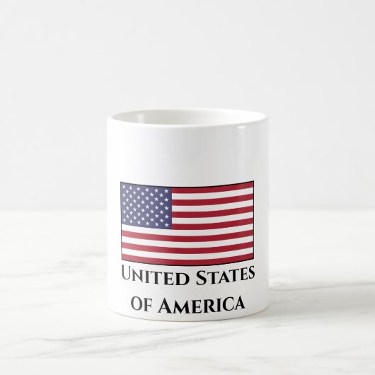 Flagge der Vereinigten Staaten (USA) Kaffeetasse (Mittel)