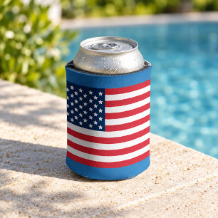 Flagge der Vereinigten Staaten von Amerika Rot Wei Dosenkühler
