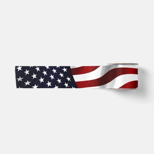FLAGGE DER VEREINIGTEN STAATEN VON AMERIKA SATINBAND (Vorderseite)