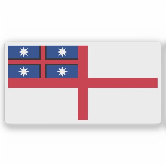 Flagge der Vereinigten Stämme Neuseelands Aufkleber (Vorderseite)