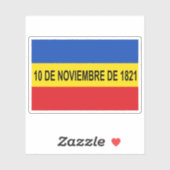 Flagge der Villa de Los Santos, Panama Aufkleber (Blatt)