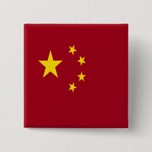 Flagge der Volksrepublik China Button