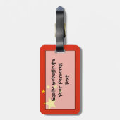 Flagge der Volksrepublik China Gepäckanhänger (Rückseite vertikal)