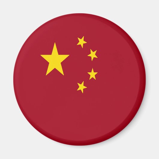 Flagge der Volksrepublik China Magnet (Vorne)