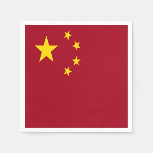 Flagge der Volksrepublik China Serviette (Vorderseite)