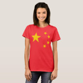 Flagge der Volksrepublik China T-Shirt (Vorne ganz)