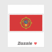 Flagge der Volksrepublik Tuwan (1930) Aufkleber (Blatt)