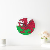 Flagge der Wales-Wall-Uhr Runde Wanduhr (Zuhause)