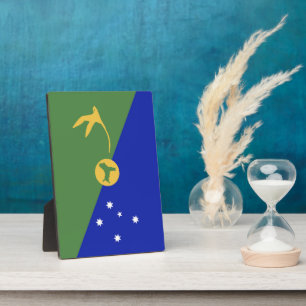 Flagge der Weihnachtsinsel Fotoplatte
