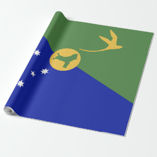 Flagge der Weihnachtsinsel Geschenkpapier
