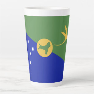 Flagge der Weihnachtsinsel Milchtasse