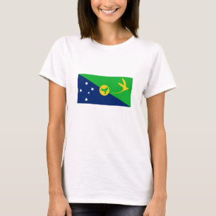 Flagge der Weihnachtsinsel T-Shirt