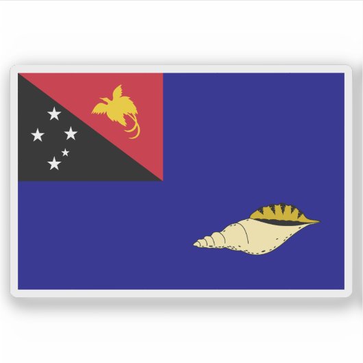 Flagge der Woiwodschaft West New Britain, Papua-Ne Aufkleber (Vorderseite)