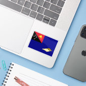 Flagge der Woiwodschaft West New Britain, Papua-Ne Aufkleber (Laptop mit iPhone)