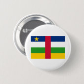 Flagge der Zentralafrikanischen Republik Button (Vorne & Hinten)