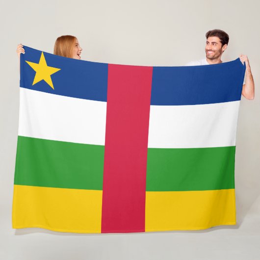 Flagge der Zentralafrikanischen Republik Fleecedecke (Beispiel)