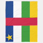 Flagge der Zentralafrikanischen Republik Fleecedecke (Vorderseite)