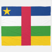 Flagge der Zentralafrikanischen Republik Fleecedecke (Vorderseite (Horizontal))