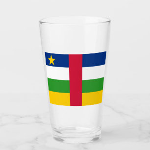 Flagge der Zentralafrikanischen Republik Glas