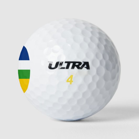 Flagge der Zentralafrikanischen Republik Golfball (Logo)