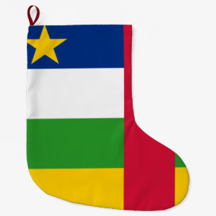 Flagge der Zentralafrikanischen Republik Großer Weihnachtsstrumpf