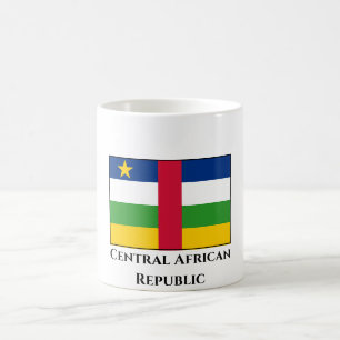 Flagge der Zentralafrikanischen Republik Kaffeetasse