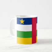 Flagge der Zentralafrikanischen Republik Kaffeetasse (Vorderseite Links)