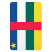 Flagge der Zentralafrikanischen Republik Magnet (Vertikal)