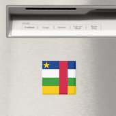 Flagge der Zentralafrikanischen Republik Magnet (In Situ (Geschirrspüler))