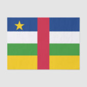 Flagge der Zentralafrikanischen Republik Seidenpapier (Vorderseite)