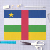 Flagge der Zentralafrikanischen Republik Seidenpapier (Handwerk)