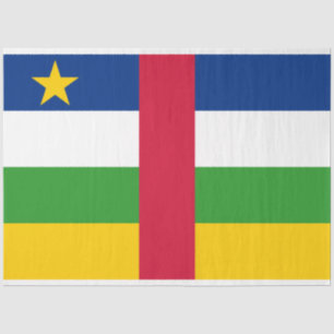 Flagge der Zentralafrikanischen Republik Seidenpapier