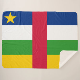Flagge der Zentralafrikanischen Republik Sherpadecke