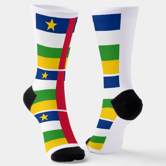 Flagge der Zentralafrikanischen Republik Socken (Gewinkelt)