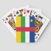 Flagge der Zentralafrikanischen Republik Spielkarten (Rückseite)