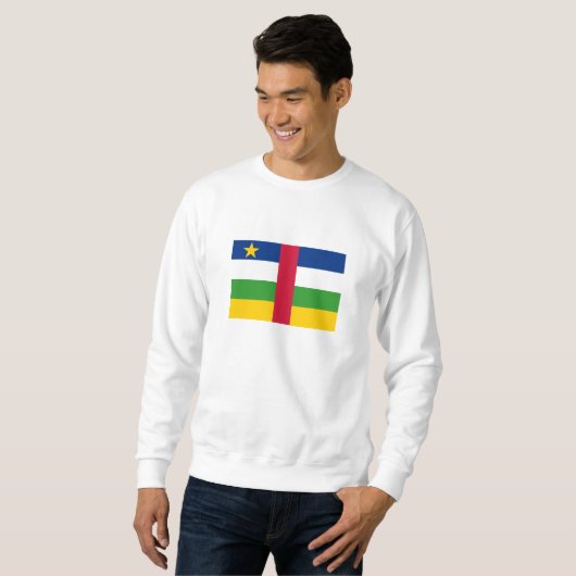 Flagge der Zentralafrikanischen Republik Sweatshirt (Vorne ganz)