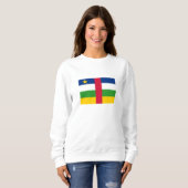 Flagge der Zentralafrikanischen Republik Sweatshirt (Vorne ganz)