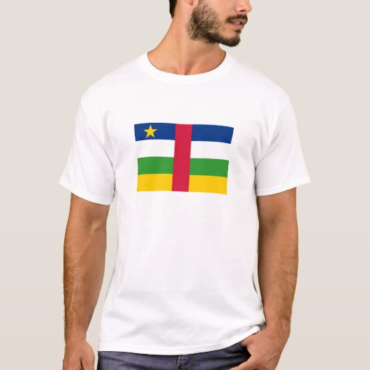 Flagge der Zentralafrikanischen Republik T-Shirt (Vorderseite)