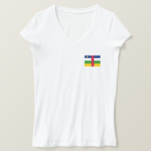 Flagge der Zentralafrikanischen Republik T-Shirt (Design vorne)